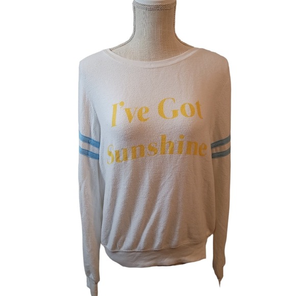 Wildfox I've Got Sunshine Baggy Beach Jumper Sweatshirt Size Small NWT HTF! - Picture 5 of 7